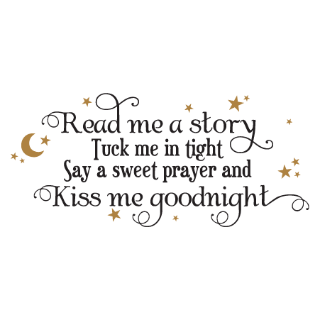 Read Me A Story & Stars Wall Quotes™ Decal