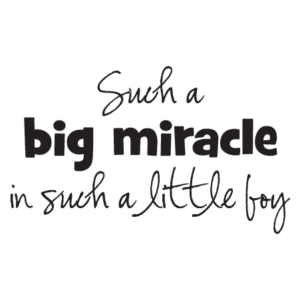 Big Miracle Little Boy Wall Quotes™ Decal