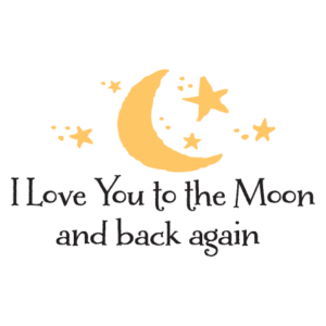 Love You To the Moon Liam Wall Quotes™ Decal