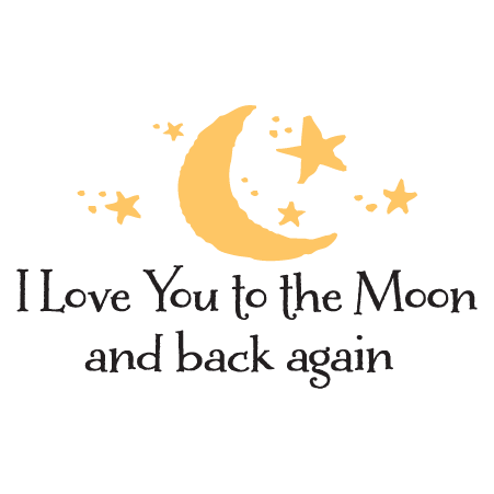 Love You To the Moon Liam Wall Quotes™ Decal