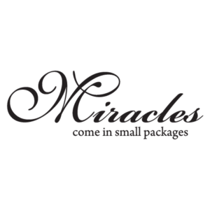 Miracles Small Packages Wall Quotes™ Decal