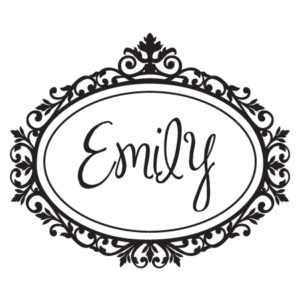 Custom Name & Elegant Frame Wall Quotes™ Decal