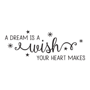 Dream is a Wish Amelia Wall Quotes™ Decal