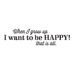 Grow Up Happy Wall Quotes™ Decal