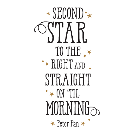 Second Start To The Right Wall Quotes™ Decal