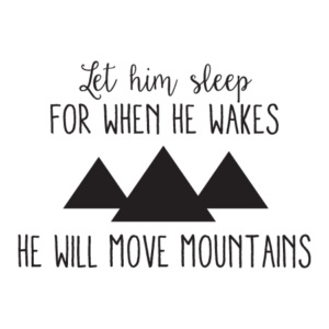 Let Him Sleep Whimsical Wall Quote™ Decal