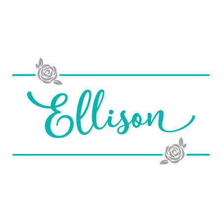 Rose Custom Name Wall Quotes™ Decal