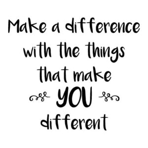 Make A Difference Wall Quotes™ Decal