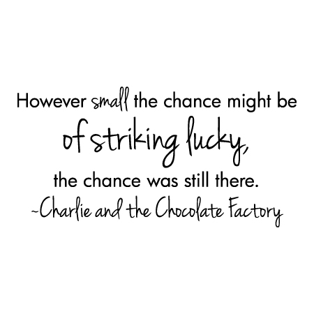 Striking Lucky Wall Quotes™ Decal