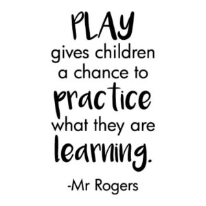 Play is Practice Wall Quotes™ Decal