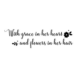 Grace In Her Heart Wall Quotes™ Decal