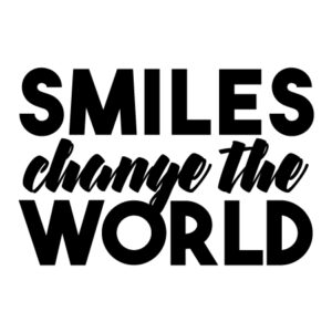 Smiles Change The World Wall Quotes™ Decal