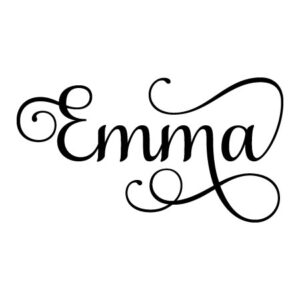 Swirly Personalized Name Wall Quotes™ Decal