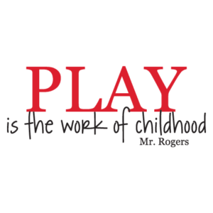 Play Is The Work of Childhood Wall Quotes™ Decal
