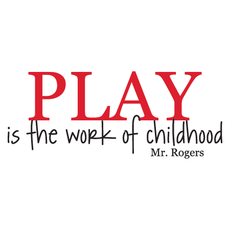 Play Is The Work of Childhood Wall Quotes™ Decal