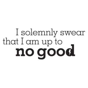 Up To No Good Lightning Bolt Wall Quotes™ Decal