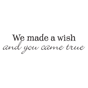 We Made A Wish Wall Quotes™ Decal