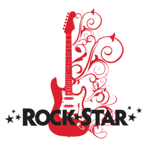 Rock Star Embellished Guitar Wall Quotes™ Decal