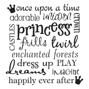 Princess Subway Art Wall Quotes™ Decal