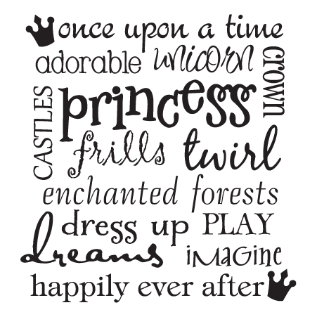 Princess Subway Art Wall Quotes™ Decal