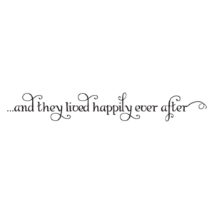 Happily Ever After Swirly Wall Quotes™ Decal
