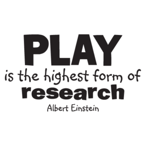 Play Is Research Wall Quotes™ Decal