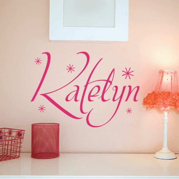 Custom Name and Sparkles Wall Quotes™ Decal