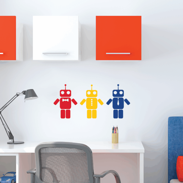 Robots With Ties Wall Quotes™ Decal