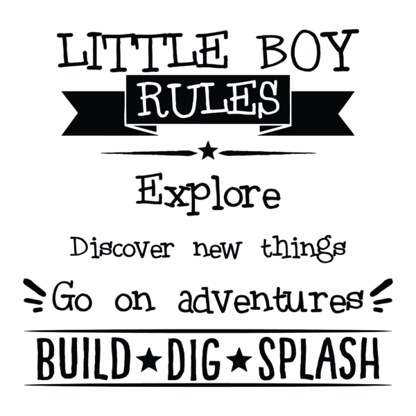 Little Boy Rules Wall Quotes™ Decal