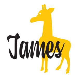 Giraffe & Custom Name Wall Quotes™ Decal