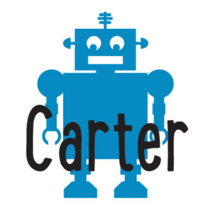 Robot & Custom Name Wall Quotes™ Decal