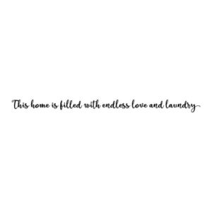 Endless Love & Laundry Handwritten Wall Quotes™ Decal