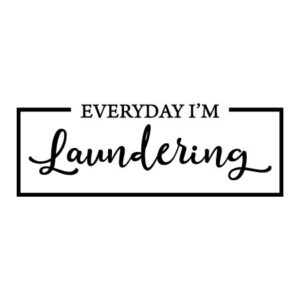 Everyday I’m Laundering Wall Quotes™ Decal
