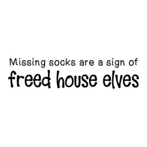 Missing Socks Wall Quotes™ Decal