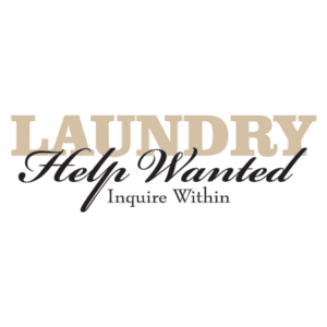 Laundry Help Wanted Wall Quotes™ Decal