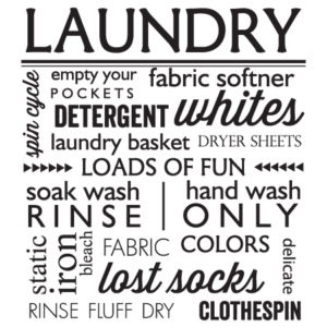 Laundry Subway Art Wall Quotes™ Decal