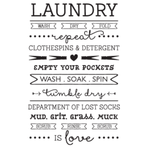 Laundry is Love Subway Art Wall Quotes™ Decal