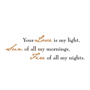 Love Is My Light Wall Quotes™ Decal