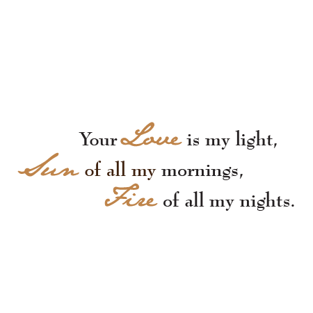 Love Is My Light Wall Quotes™ Decal