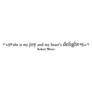 My Heart's Delight Wall Quotes™ Decal