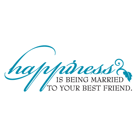 Happiness Best Friend Wall Quotes™ Decal