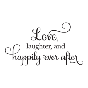 Happily Every After Elegant Script Wall Quotes™ Decal