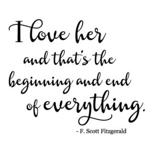 Love Is The Beginning and End of Everything Wall Quotes™ Decal