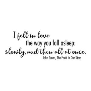 Slowly Then All At Once Wall Quotes™ Decal
