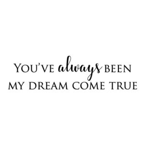 Dream Come True Wall Quotes™ Decal