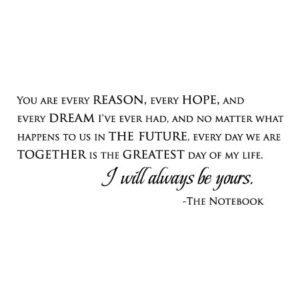 I Will Always Be Yours Wall Quotes™ Decal