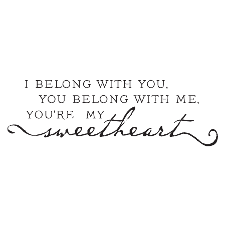 You're My Sweetheart Wall Quotes™ Decal