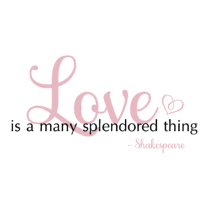 Love is a many splendored thing Wall Quotes™ Decal