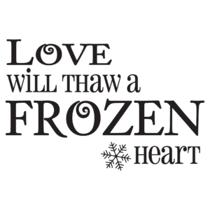 Frozen Heart Wall Quotes™ Decal