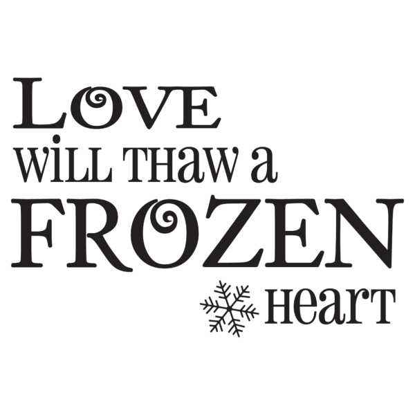 Frozen Heart Wall Quotes™ Decal